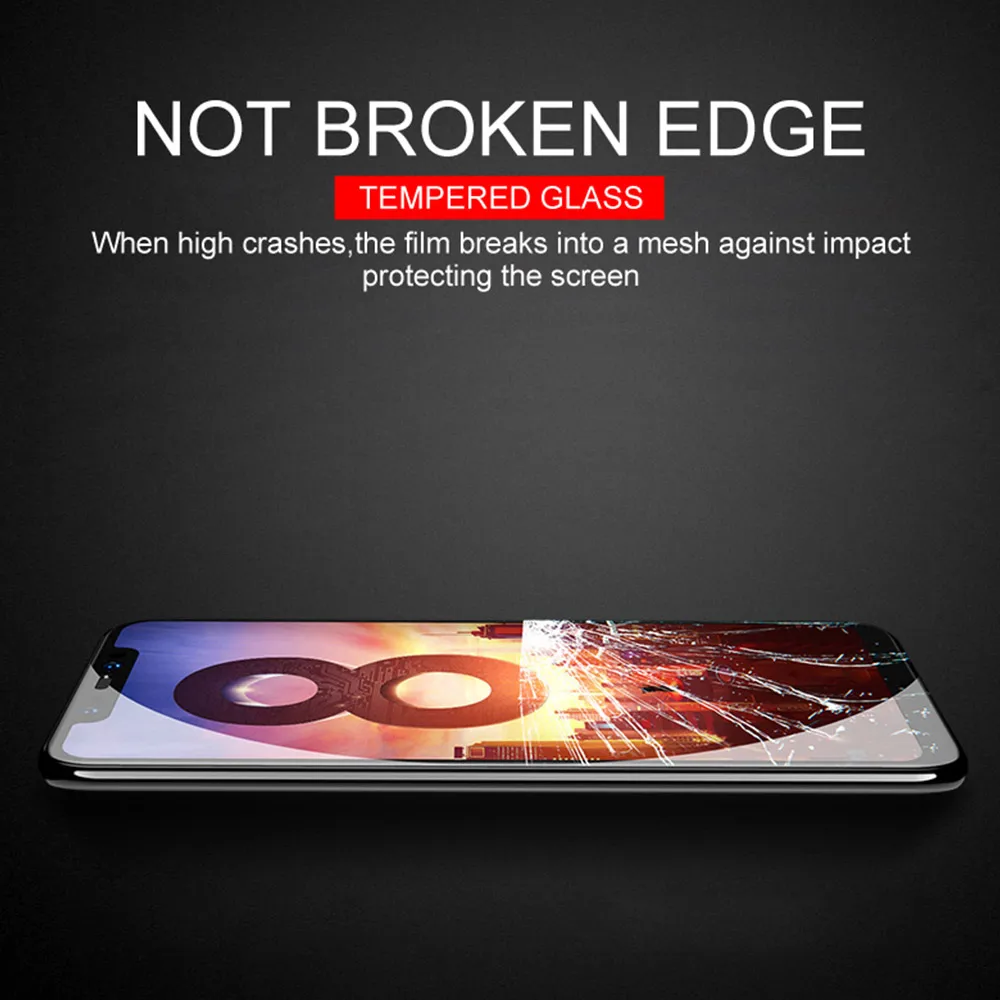 Закаленное стекло FCOWB для Xiaomi Mi8 SE твердость 5D 9 H полное покрытие полноэкранная