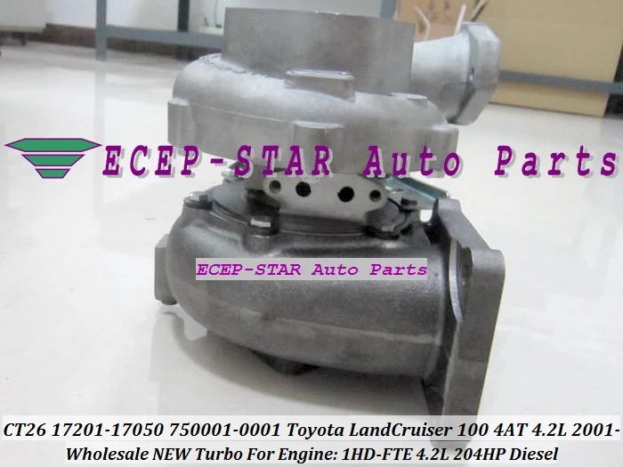 Турбо GT2359V 750001-5002S 750001 17201-17050 750001-0001 для TOYOTA Land Cruiser 100 5AT туристический автобус 1HD