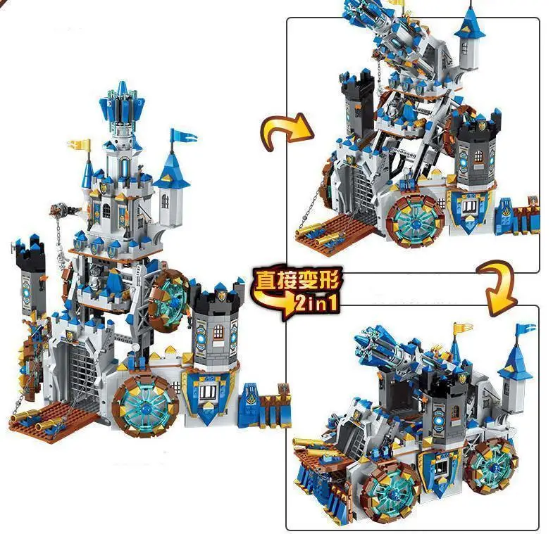 Просветите 2317 Building Block войны of Glory замок рыцарей битва Bunker 9 цифры 1541 шт.