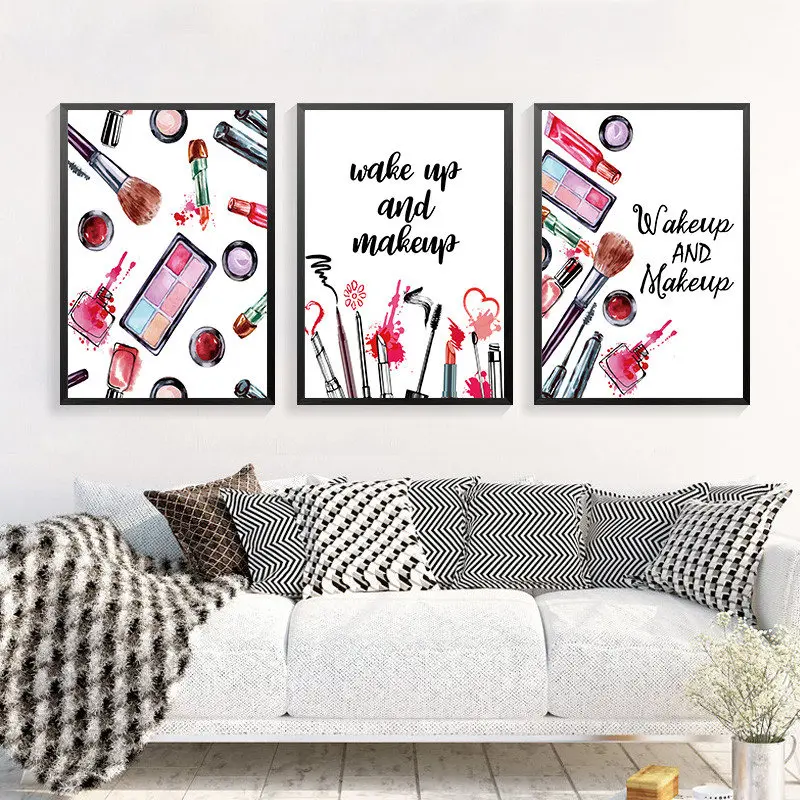 Новоселье и макияж настенные картины художественный печатный плакат домашний