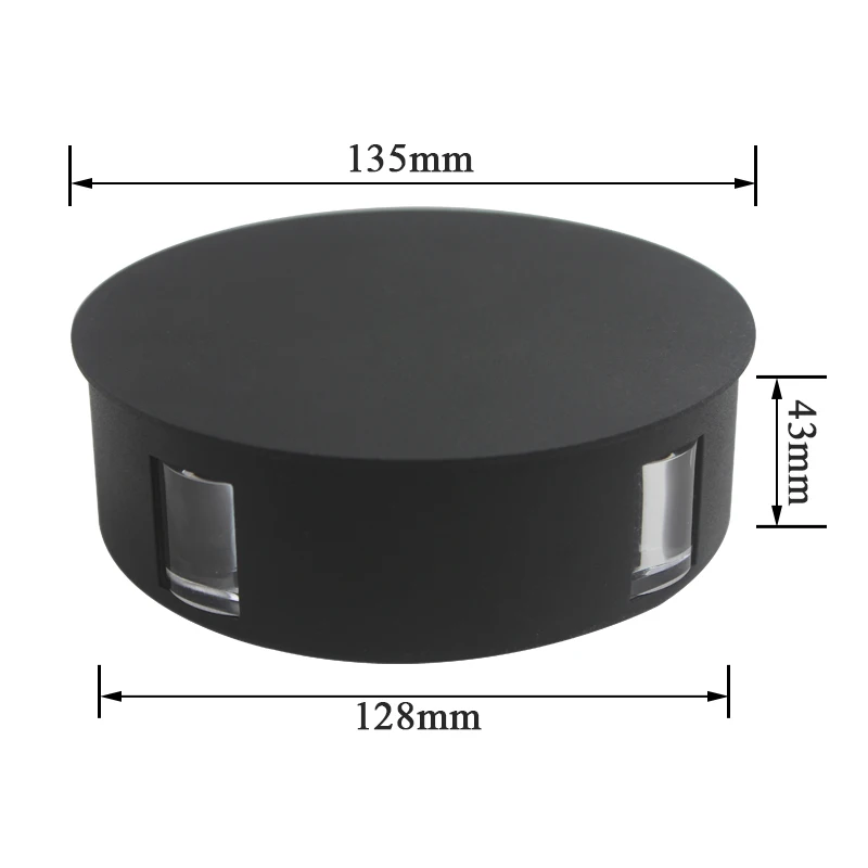 Настенные светильники с круглым или квадратным корпусом светодиодная лампа для