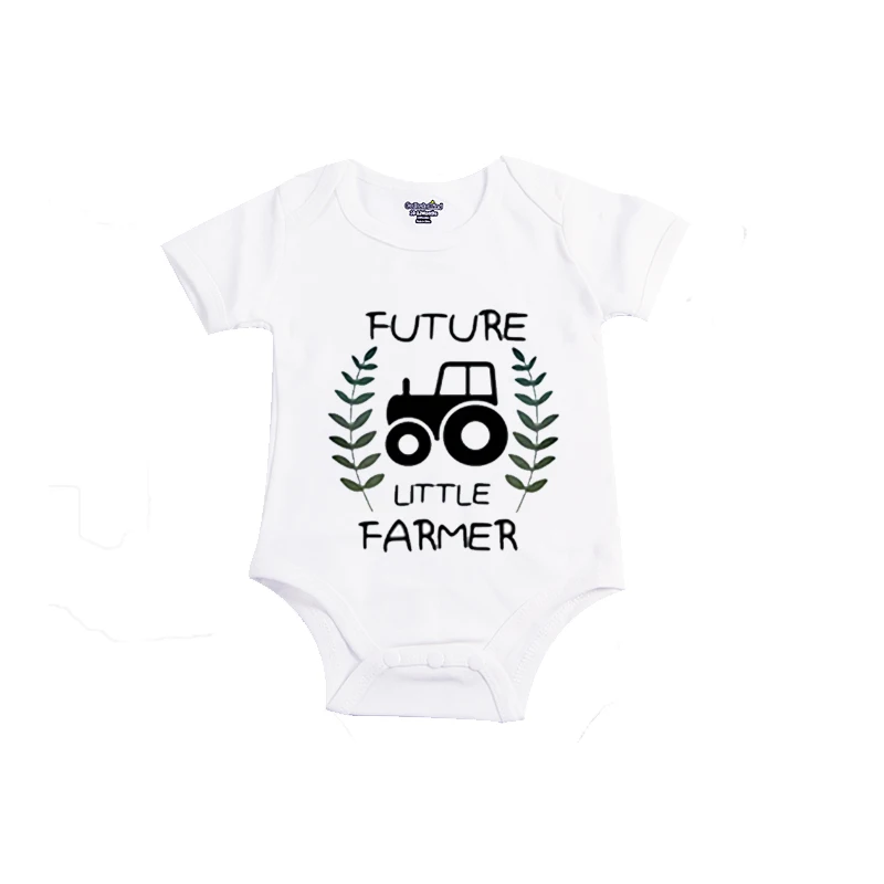 

YSCULBUTOL Future Little Farmer Baby Shower Gift Short Sleeve Baby Bodysuit