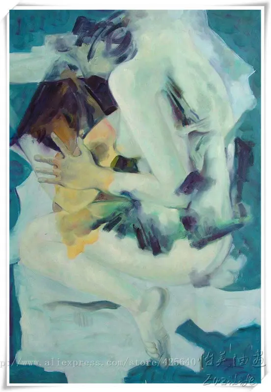 Картина маслом для влюбленных Обнаженная сексуальная женская картина на холсте