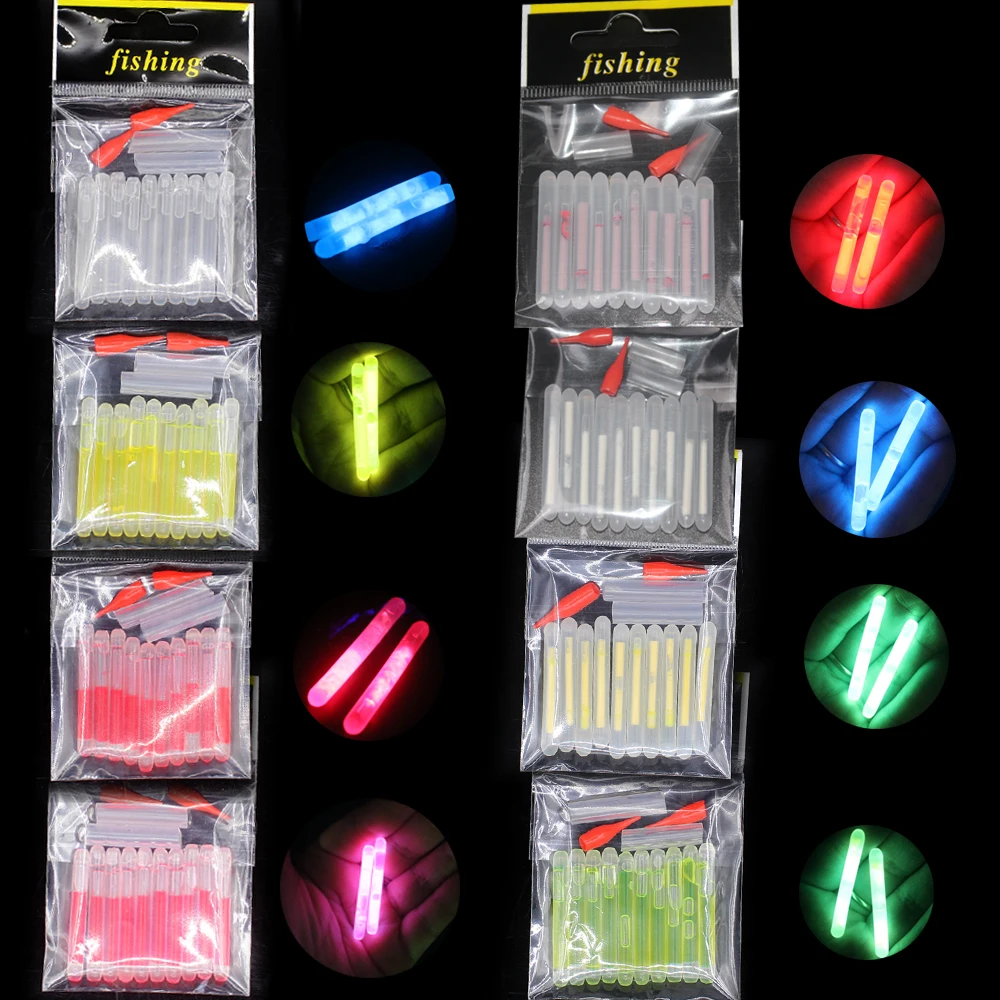 10 шт./пакет 4,5*40 мм рыболовный поплавок флуоресцентный Lightstick ночник плавающий стержень огни темно-палке