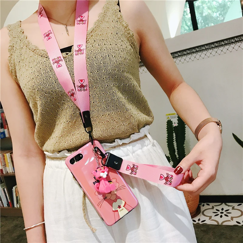 Чехол oneplus 7 Cute sailor moon, Розовая пантера печенья мягкая задняя крышка для телефона oneplus 7 pro/1+ 7 Чехол+ игрушка+ ремни