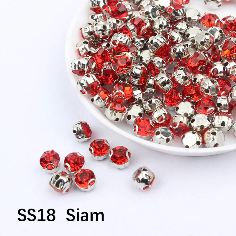 Новая распродажа SS18 разноцветные стразы 250 шт к серебро коготь для украшения