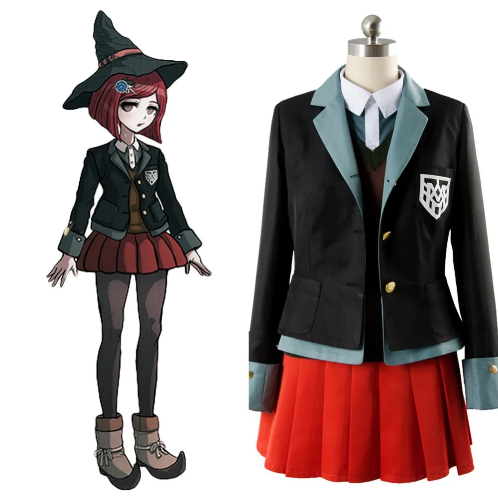 

Danganronpa 3 Cosplay Yumeno Himiko Costume Dress Uniform Outfit Full Sets Cosplay Costume Halloween Party Custom Made Full Set