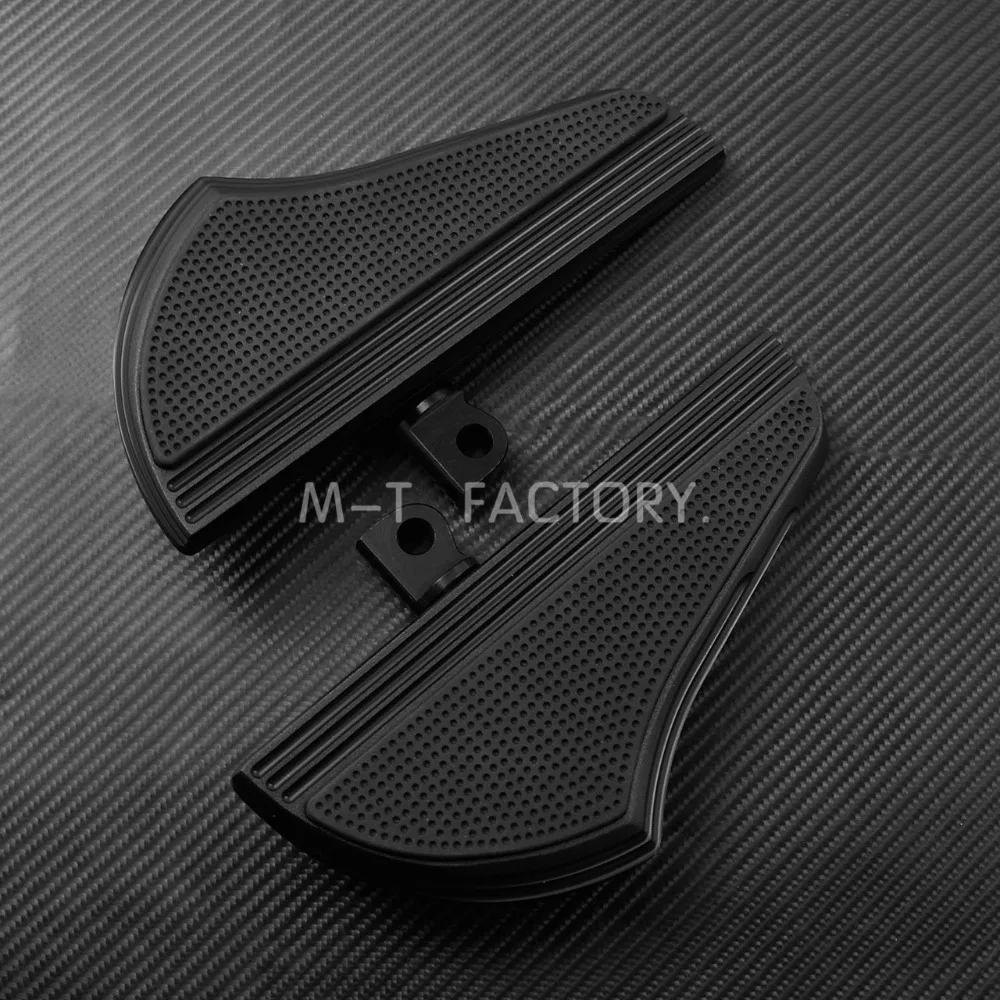 Черный вызов водителя пассажирские половицы набор для Harley Touring FLHX FLTR Подножки педаль тормоза крышка для Dyna Softail