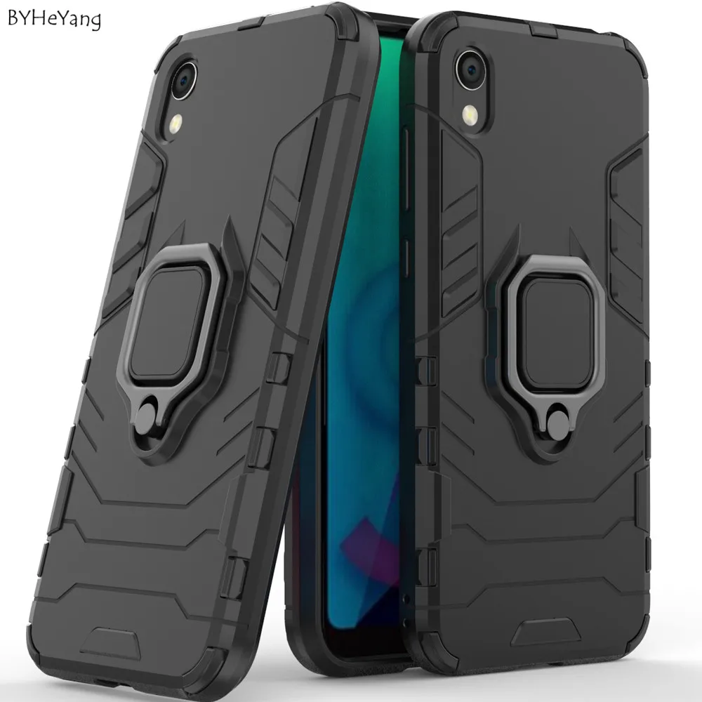 Для huawei Y5 чехол Y5() противоударный металлический палец кольцо держатель стенд гибридный жесткий чехол TPU бампер для huawei Y 5 сумки