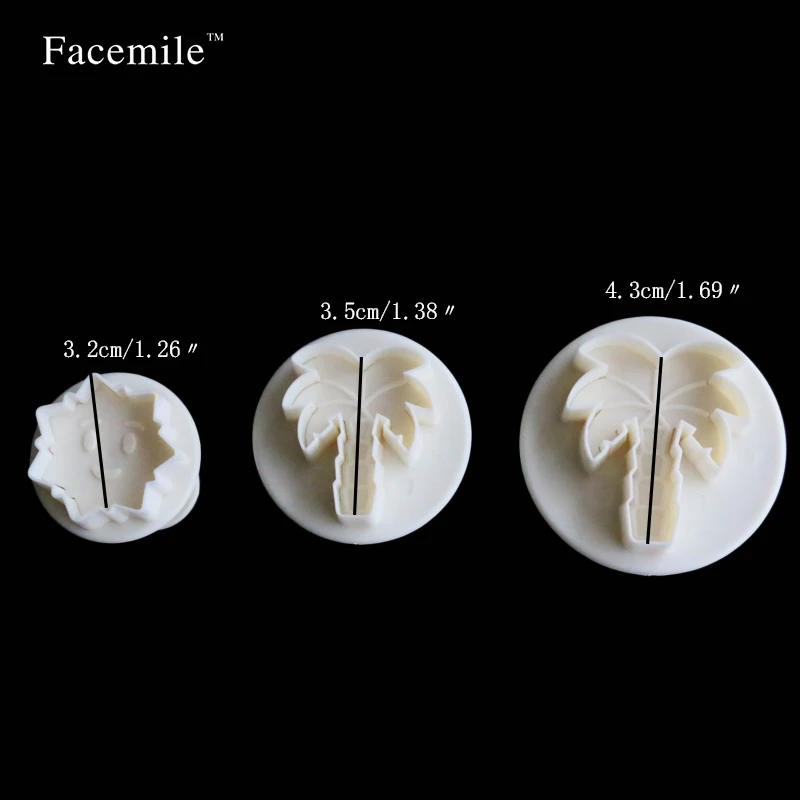 Facemile 21 шт./компл. Рождественский Плунжер в форме фруктов резак для сахарной