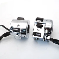1 pair right and left side chrome plated control switch for gy6 moped retro scooter 50cc 125cc 150cc