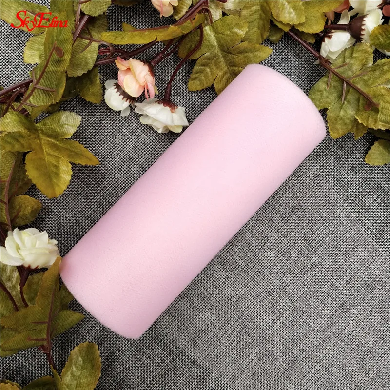 Синий белый тюль рулон 25 ярдов ткани катушка пачка партии упаковка для подарка на