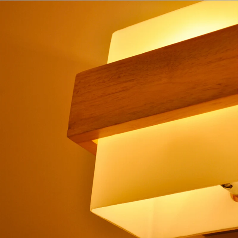 Настенный светильник в японском стиле для гостиной современный стеклянный