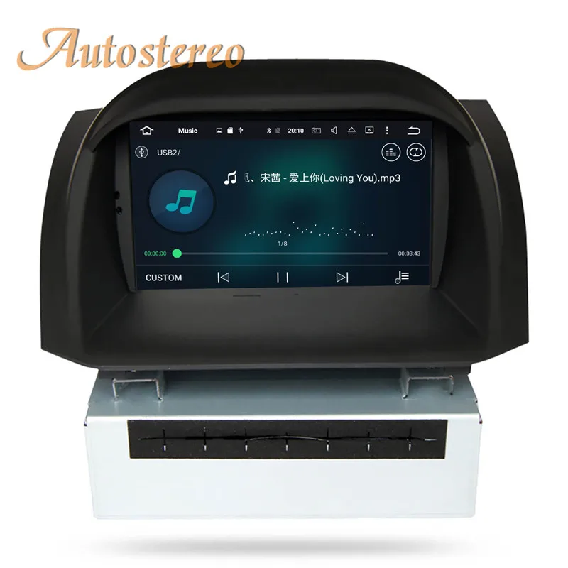 Головное устройство Android 9 Автомобильный DVD стерео для Ford Fiesta 2013 gps навигация видео мультимедиа головное устройство Радио Лента Pad