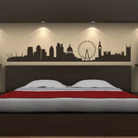 london landmarks wall sticker skyline wall art living room background wall stickers home decor drawing room wall decals