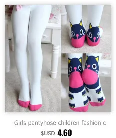 Осенне-зимние плотные колготки для девочек с рисунком кота; pantihose; детские колготки; колготки для девочек