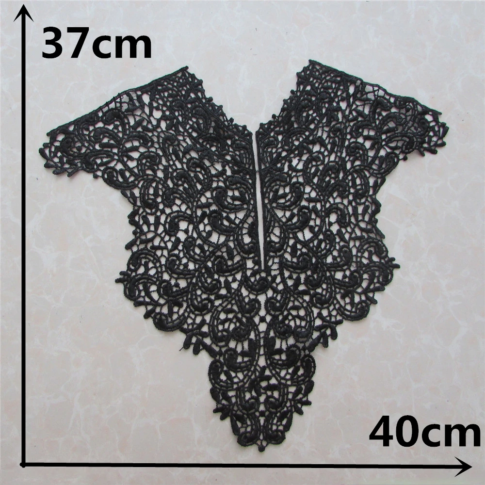 Новое поступление вышитый белый кружевной воротник декольте Венецианская