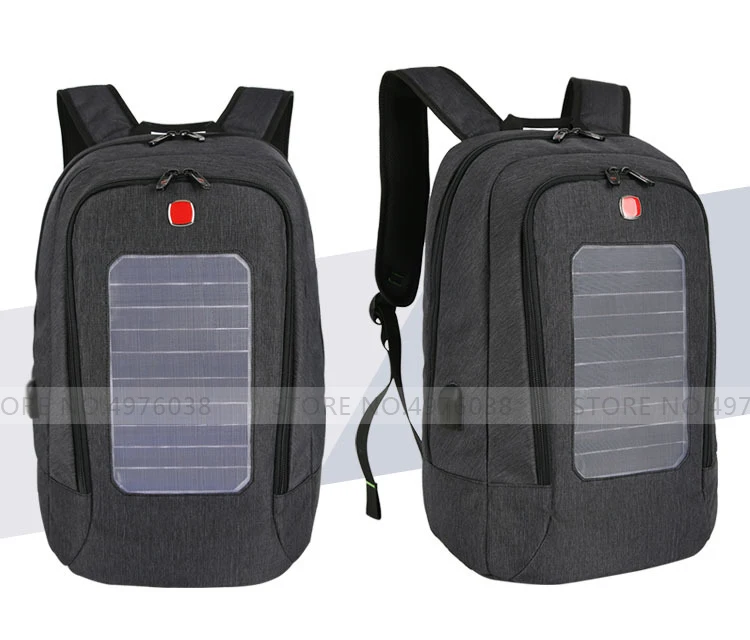 Дизайнерский рюкзак на солнечной батарее, мужской рюкзак mochila с usb зарядкой, рюкзак для путешествий, 15,6 дюймов, швейцарский рюкзак для ноутбука, женский водонепроницаемый рюкзак