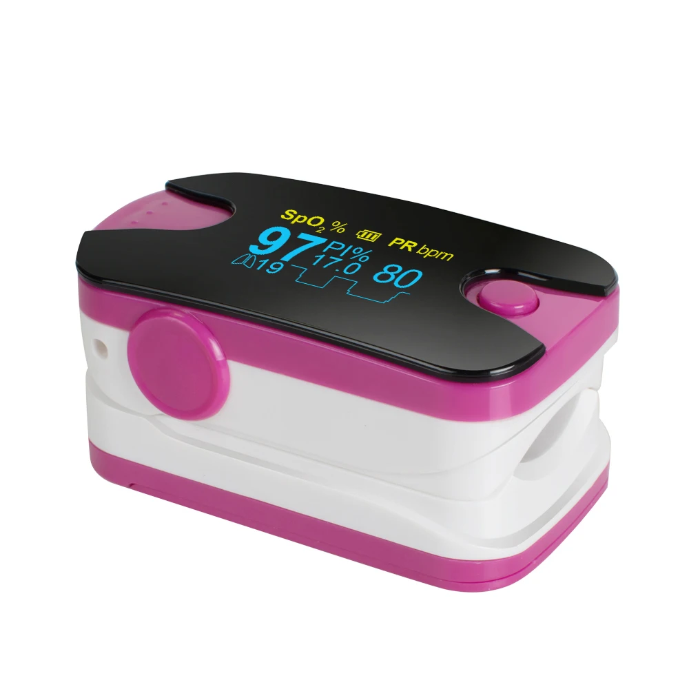Пульсоксиметр с цветным OLED дисплеем 4 параметров SPO2 PR PI частота дыхания монитор