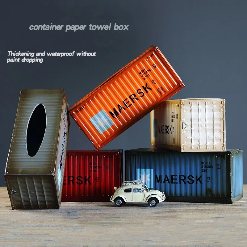 New Container Tissue Box Antique Classical Model Case Retro Wrought Handmade Metal Crafts for Home Decoration Gift | Дом и сад