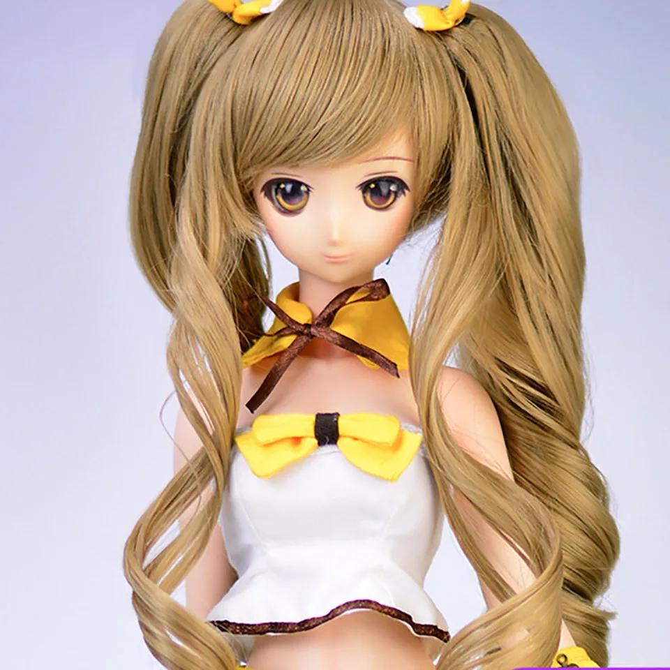 Bjd кукла 1/3 поддельные вьющиеся волосы двойной хвост SD кукольный парик аксессуары