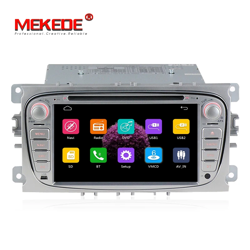 Бесплатная доставка 2Din 7 дюймов Автомобильный DVD для FORD FOCUS 2 MONDEO S-MAX 2008-2011 с радио GPS