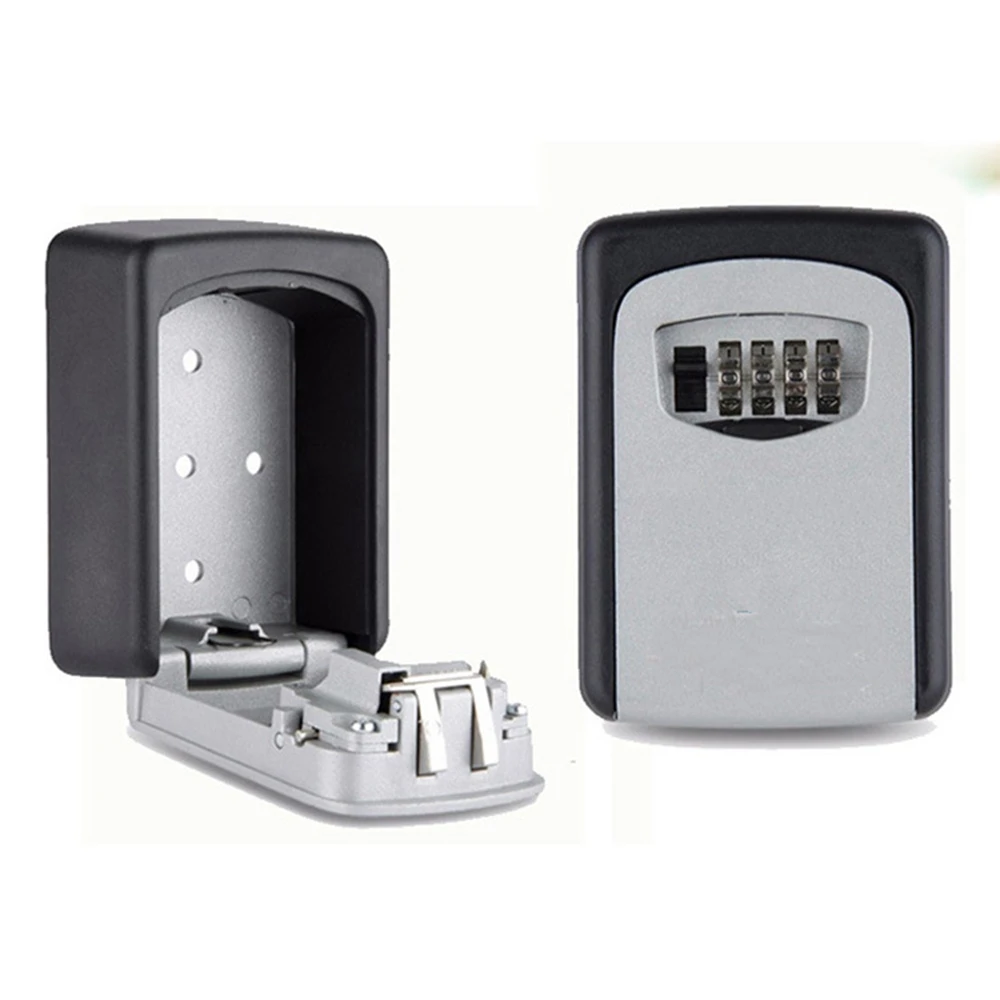 Открытый сейф для ключей органайзер с 4 значным настенным креплением комбинация