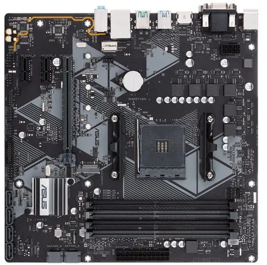 ASUS PRIME B450M-A материнская плата для настольного компьютера AM4 M-ATX AURA RGB