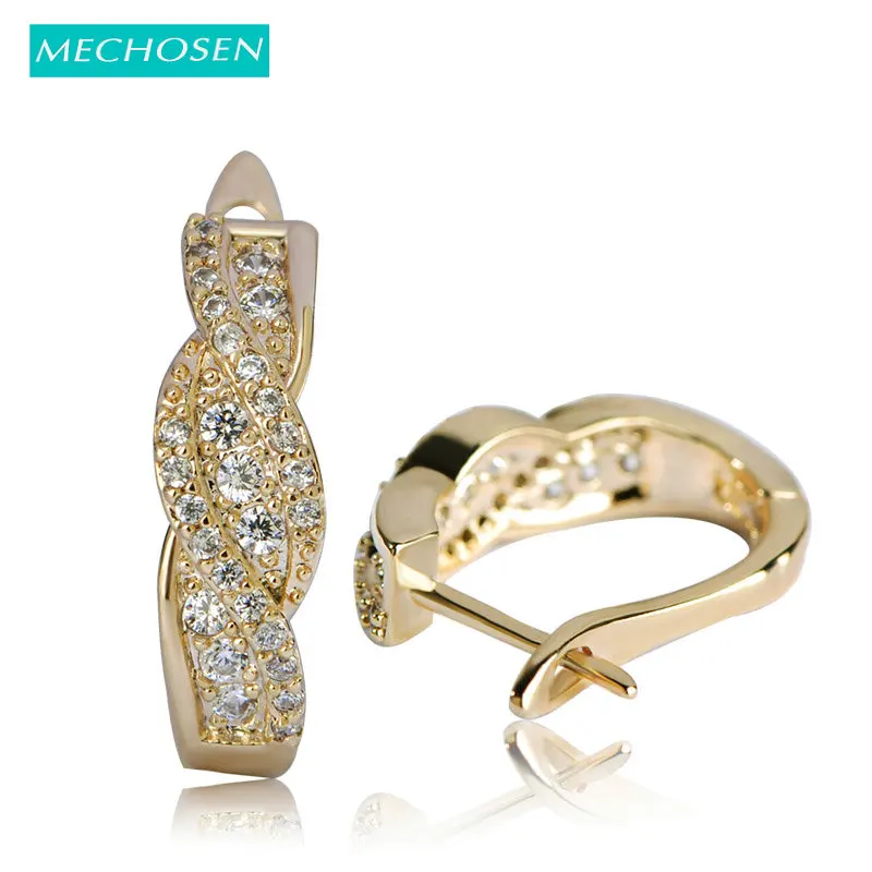 Женские серьги гвоздики из меди и золота с фианитом|colorful stud earings|stud earringsstud earrings for