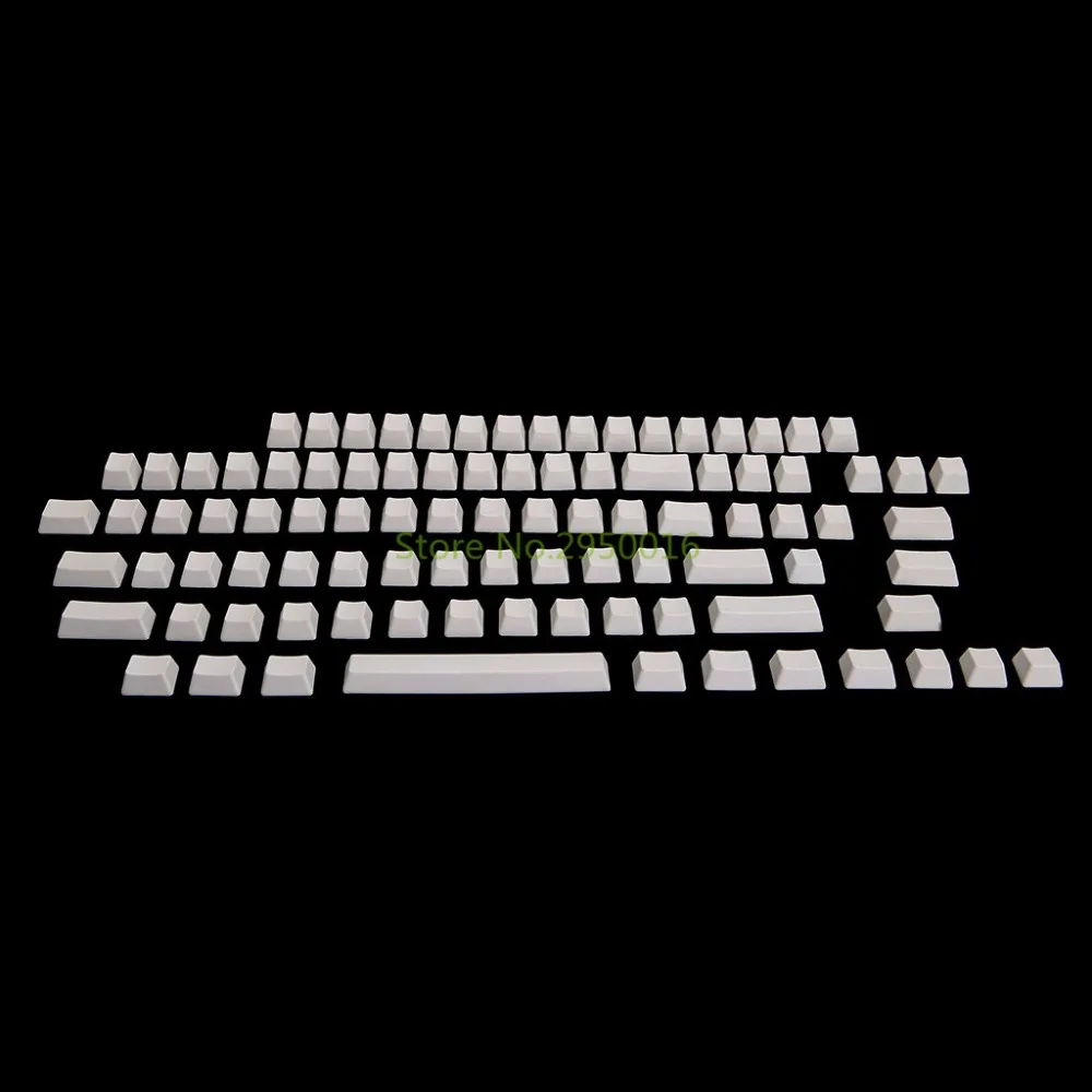 Белый 87Key Keycap Универсальный PBT Keycaps набор пустых без печати DIY для Cherry MX Switch Keyboard Key