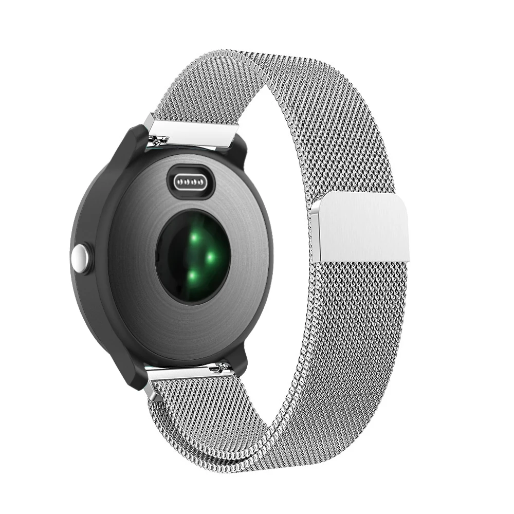 20 мм ремешок для часов браслет Garmin Vivoactive 3/Huami Amazfit Bip/GTR 42 Смарт часы из нержавеющей
