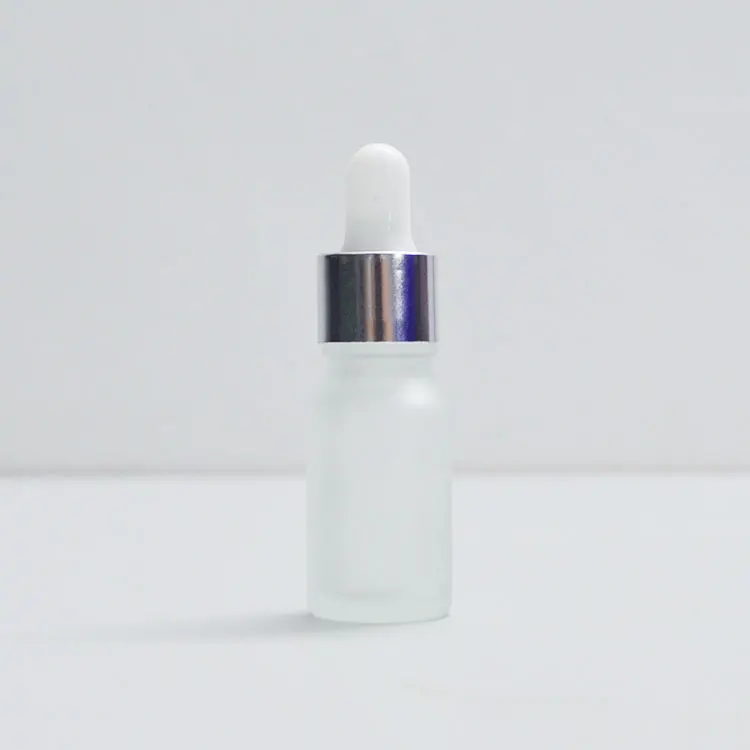 Матовая/прозрачная/коричневая/зеленая/синяя бутылка 10 мл с золотой алюминиевой