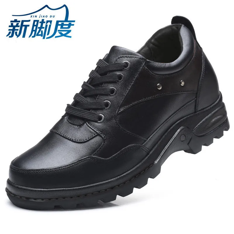 Новая стильная Уличная Повседневная кожаная увеличивающая высоту обувь легкая