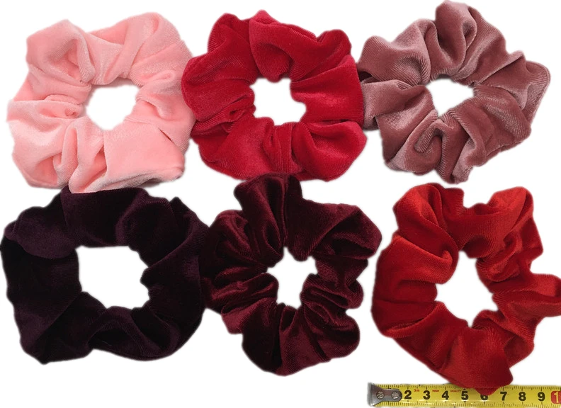 6 шт. новые летние полосатые печатные женские кружевные резинки для волос аксессуары для волос конский хвост держатель для волос - Цвет: PJ065-C-6PCS