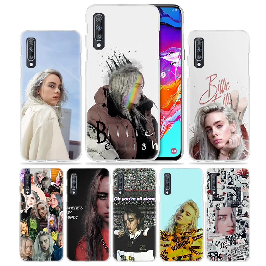 Billie Eilish музыка певица чехол для samsung Galaxy M40 A50 A80 A70 A60 A40 A30 A20e A10 J4 J6 плюс J8 жесткий чехол из ПК для телефона