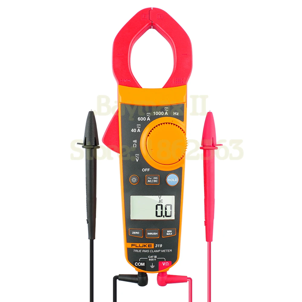 

Цифровой токоизмеритель Fluke319 1000A переменного/постоянного тока для измерения напряжения 600 В переменного/постоянного тока с оммом, Гц, испыт...