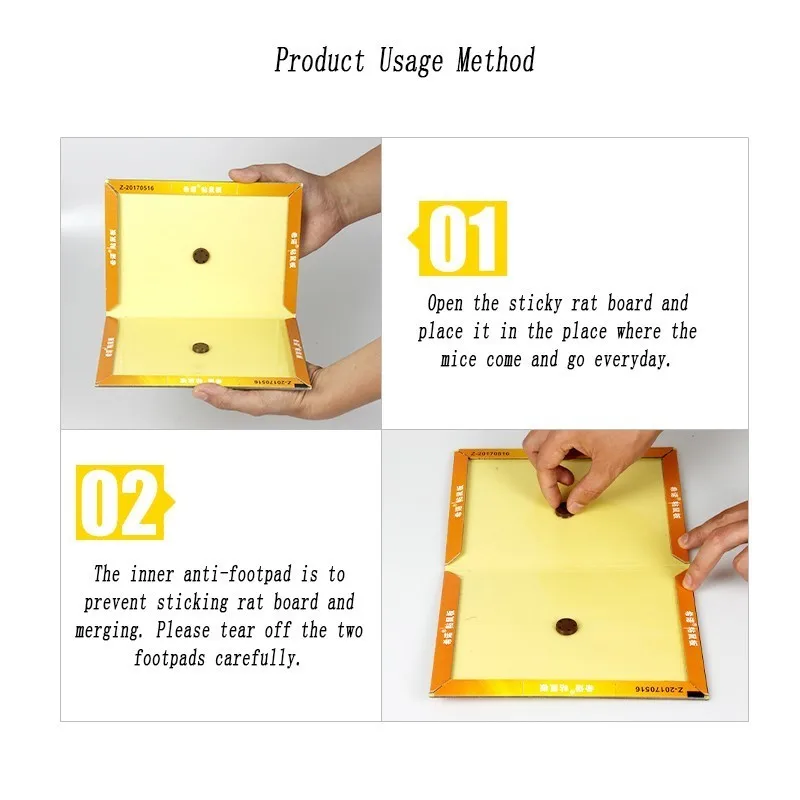 Прочная ловушка для мыши 1 шт. Нетоксичная крыс борьбы с вредителями клейкая