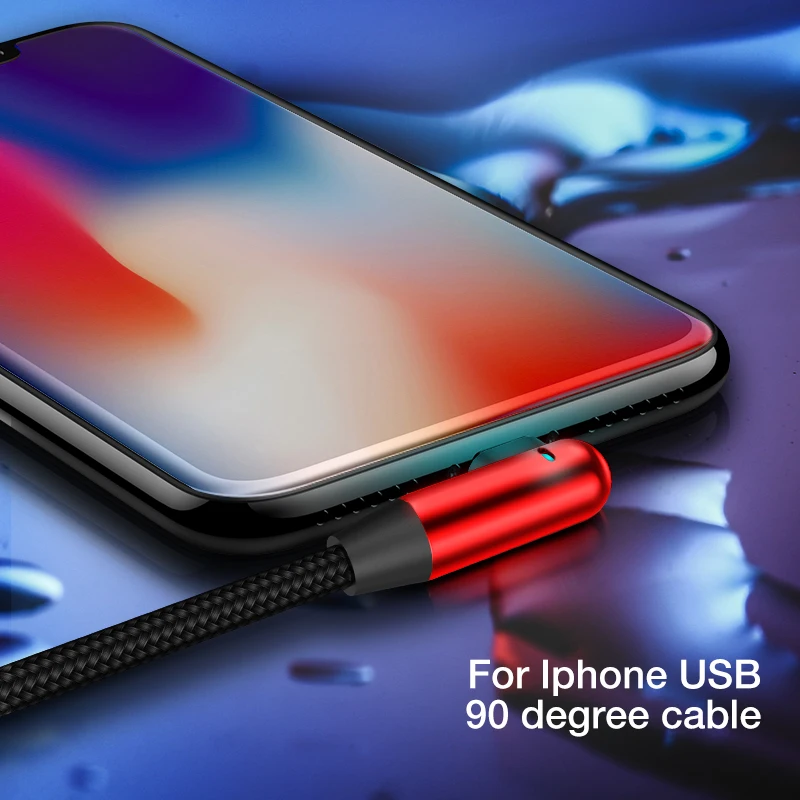CAFELE 120 см светодиодный светильник usb кабель для зарядки телефона для iphone X 8 7 6s Plus 5S Прочный USB кабель для синхронизации данных для IOS 11 10 9