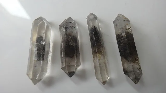 8 A++ Natural Black Ghost Crystal Bone Double End Specimens | Дом и сад