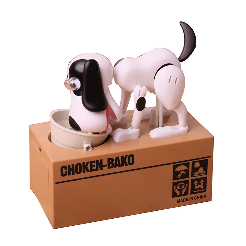 Механическая Очаровательная копилка для монет мультяшный щенок голод