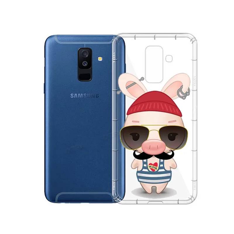 Забавные милые мягкие силиконовые чехлы из ТПУ для Samsung S6 S7 S8 S6Edge S8Plus NOTE9 2 3 4 5