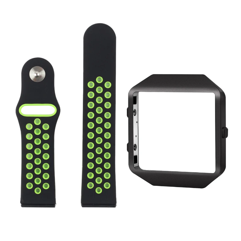 Bemorcabo для Fitbit Blaze полосы с рамкой, силиконовый сменный дышащий спортивный ремешок Браслет для Fitbit Blaze