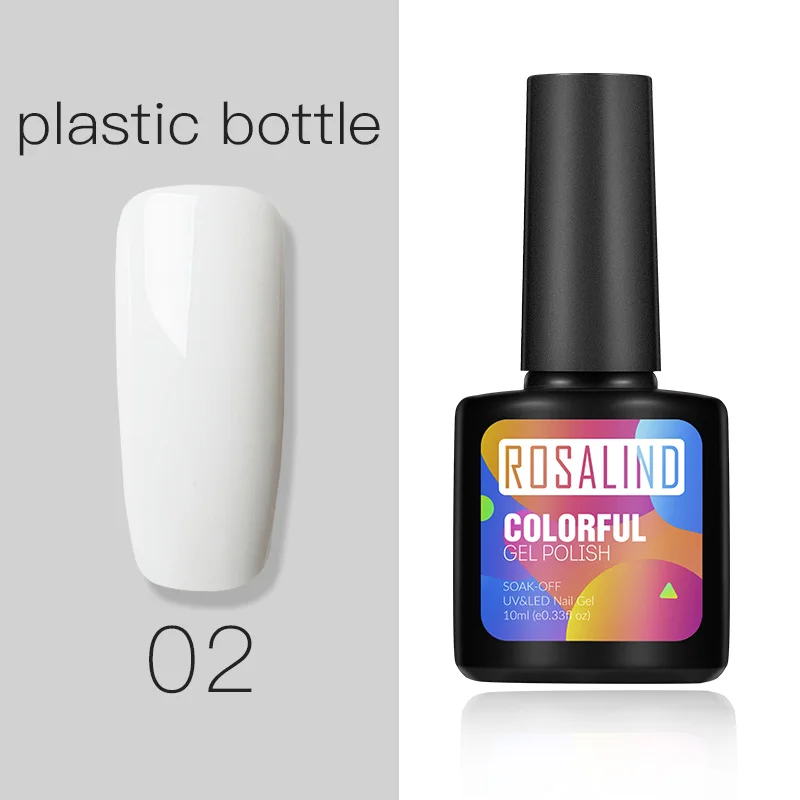 Plastic 02 Гель-лак ROSALIND для ногтей, УФ-цвет, светодиодный Праймер, набор для нейл-арта, базовый слой, гель-гибридные Лаки, Гель-лак для ногтей - Цвет: Plastic 02