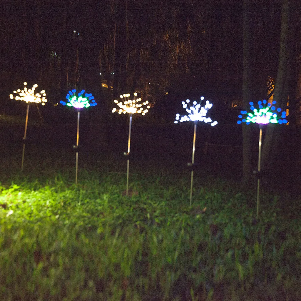 Новинка 2019 90LED солнечный свет для сада Рождественские огни наружный фейерверк