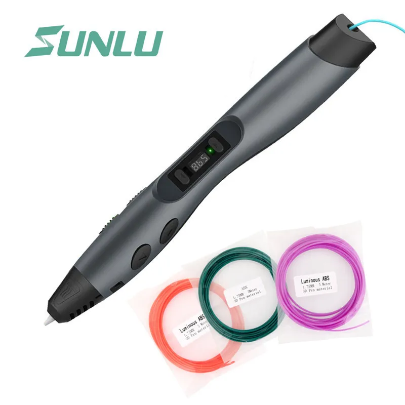 3d ручка SUNLU Magic ручки для печати черного цвета с поддержкой пла/АБС пластика 1 75 мм