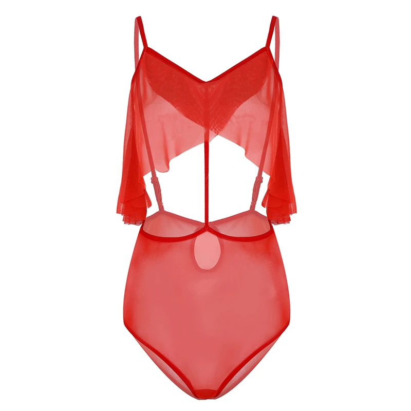 Для женщин пикантные нижнее белье, комбинация сетки See Through Sheer выдалбливают бюст и спинки эротический купальник боди комбинезон ночное белье