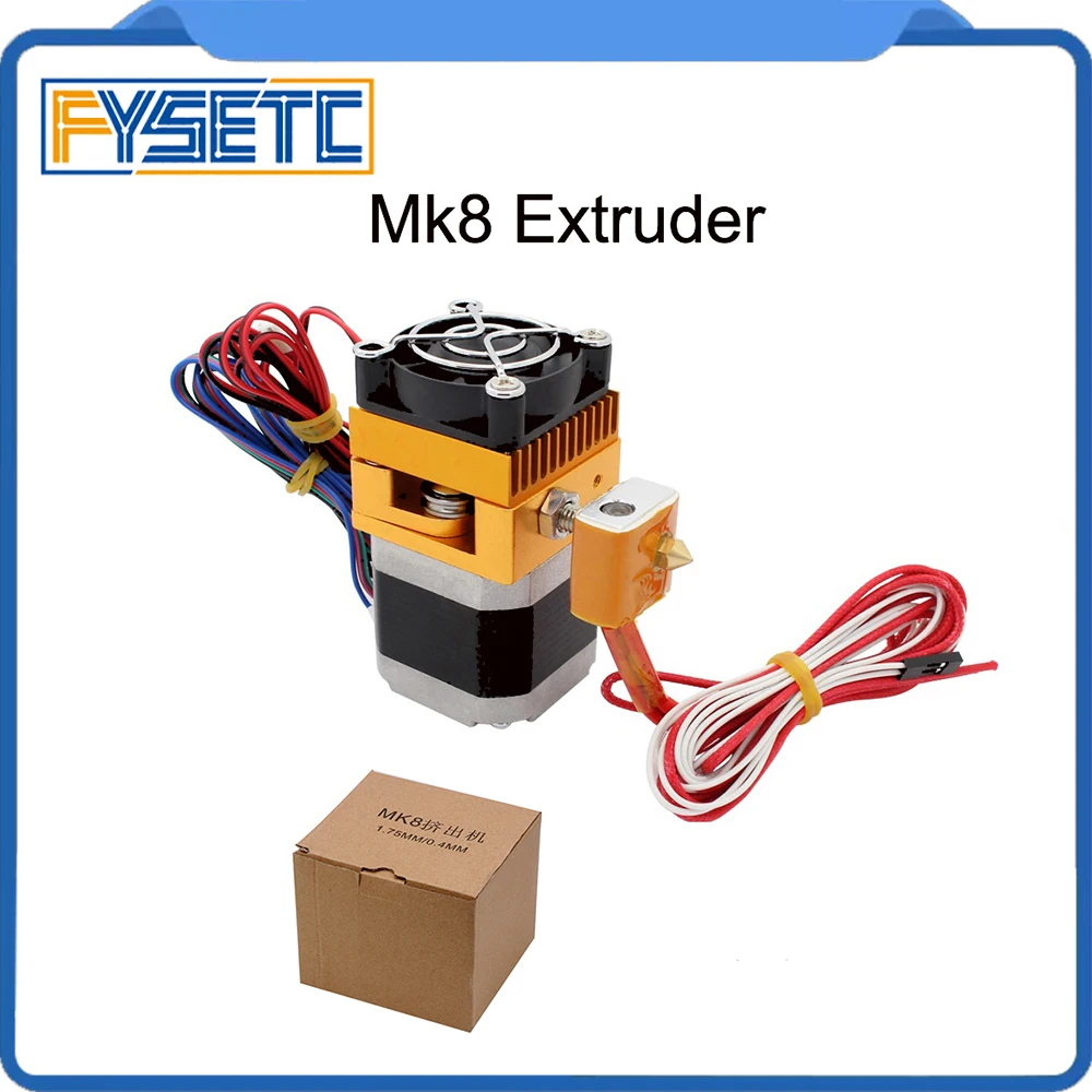 MK8 экструдер j головка Hotend сопло 0 4 мм диаметр подачи 1 75 нить дополнительное с