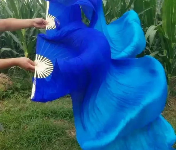 Бесплатная доставка веер из 100% натурального шелка Фата для танца живота