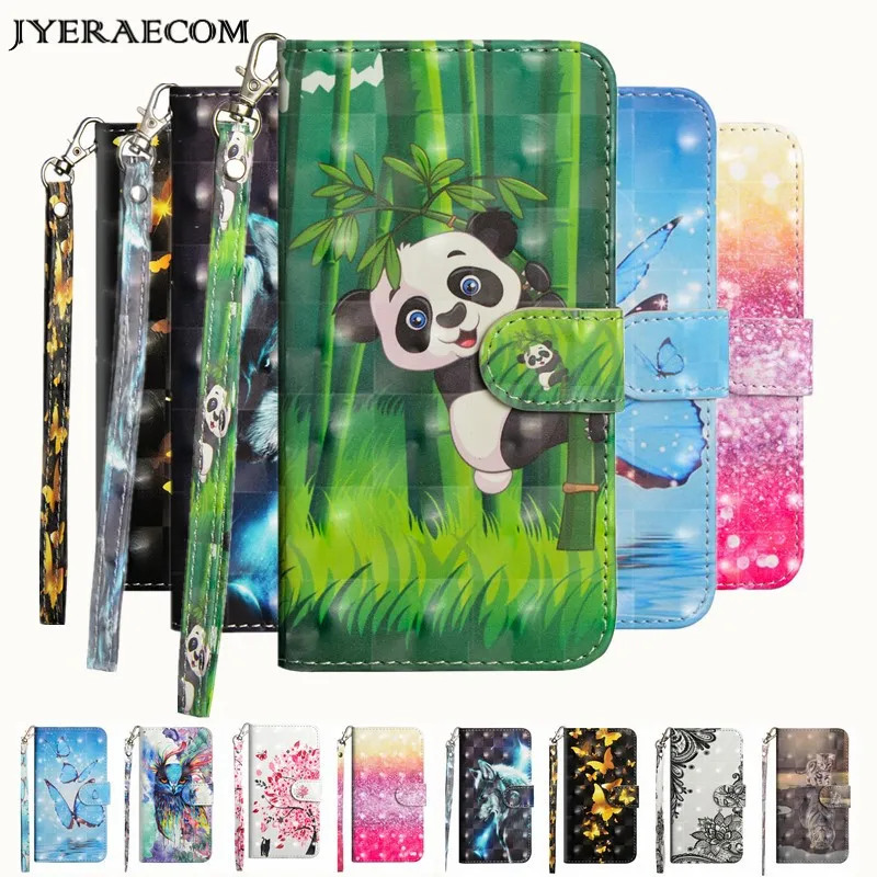 Чехол JYERAECOM из искусственной кожи с откидной крышкой и бумажником чехол для Coque