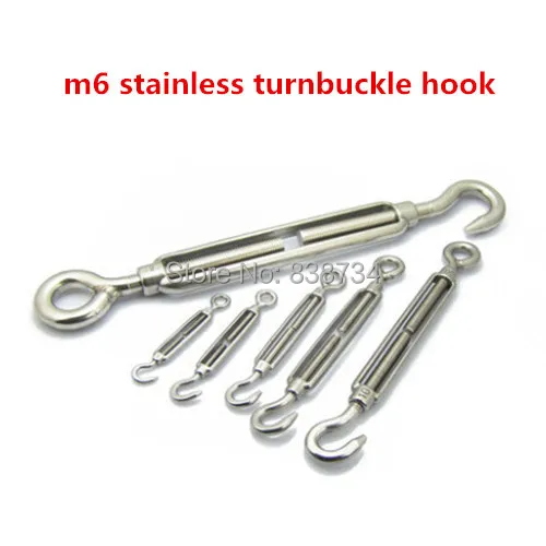 5 шт. натяжение троса из нержавеющей стали 304|turnbuckle hook|wire rope tensionerstainless steel turnbuckles |